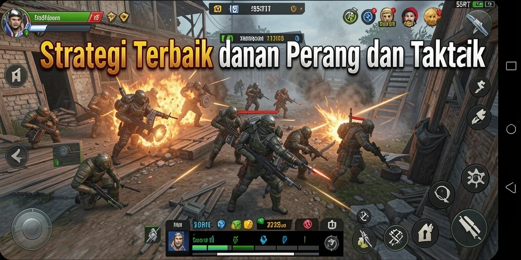 Gameplay menarik dari 55RT dengan pertarungan strategis.