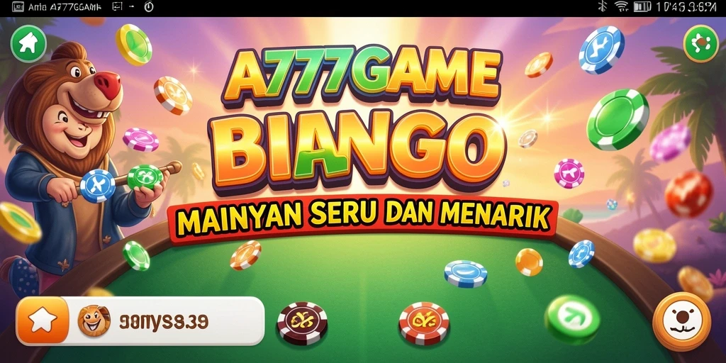 Screenshot A777GAME yang menunjukkan keseruan bermain Bingo.