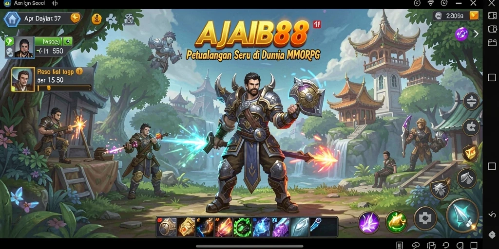 Tampilan gameplay AJAIB88 yang menakjubkan di dunia MMORPG.
