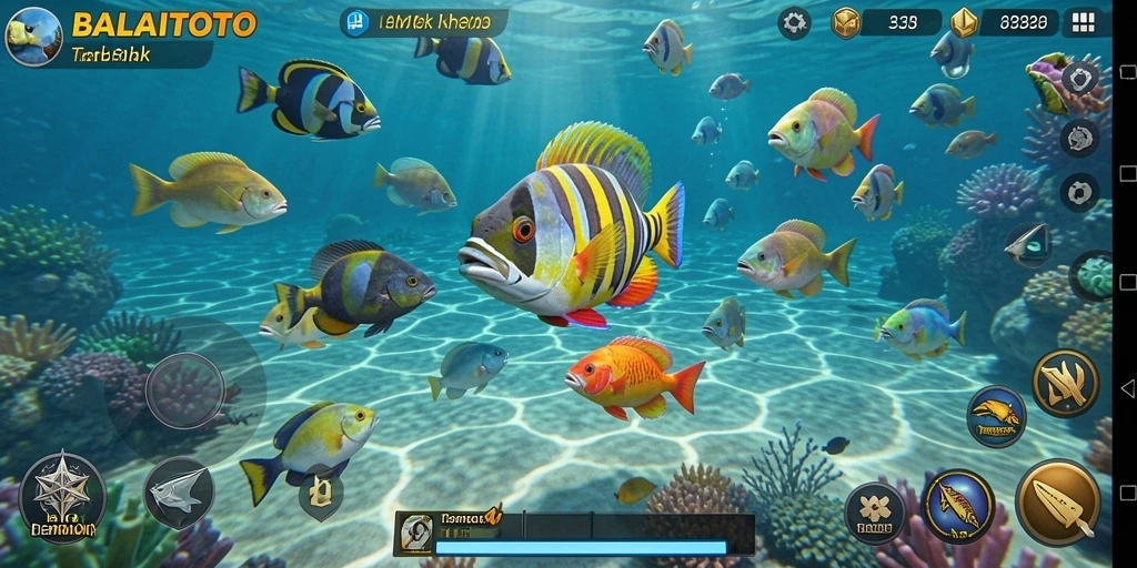 Screenshot gameplay BALAITOTO menampilkan serunya pengalaman Tembak Ikan.
