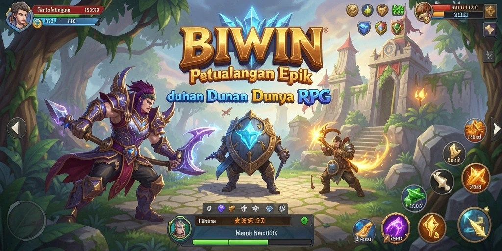 Screengrab menampilkan aksi seru dalam gameplay RPG di BIWIN.