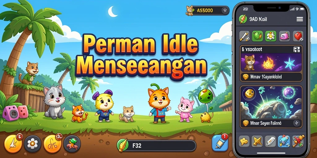Tangkapan layar gameplay F32 menampilkan elemen Idle yang menarik.