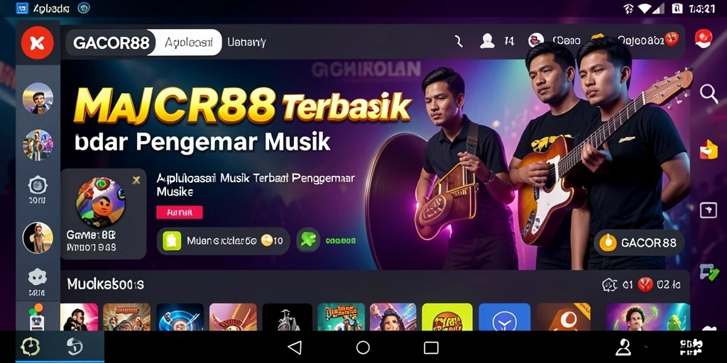 Screenshot GACOR88 menunjukkan pengguna yang sedang bernyanyi dengan kegembiraan.