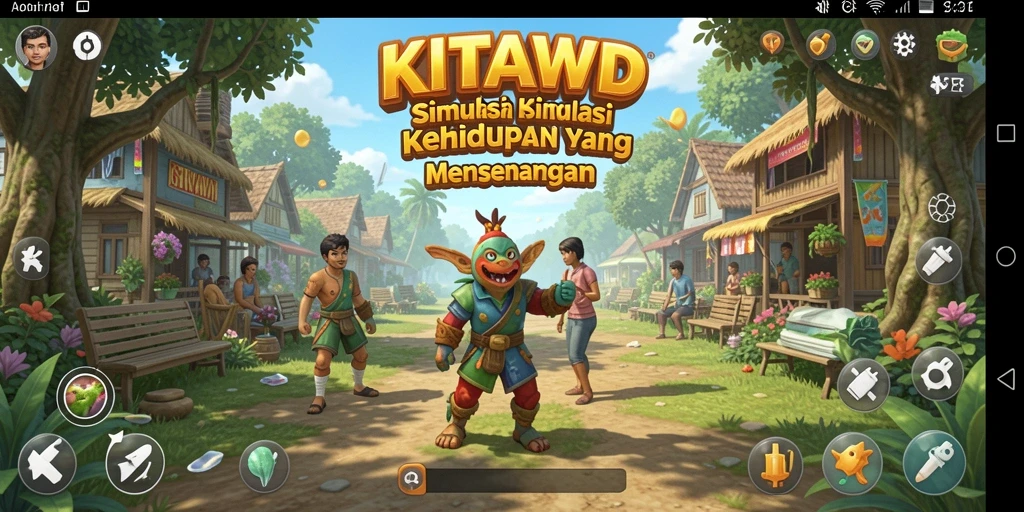 Tangkapan layar dari gameplay KITAWD yang menarik dan interaktif.