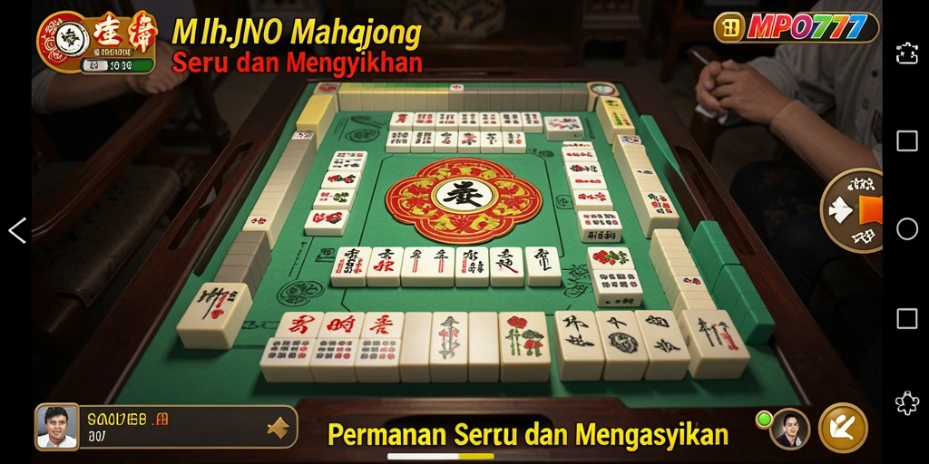 Tampilan gameplay MPO777 yang menegangkan dalam permainan Mahjong.
