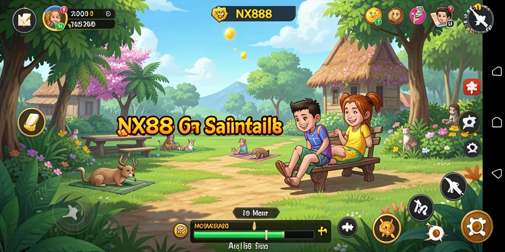 Tampilan gameplay NX888 yang menarik dan menyenangkan.