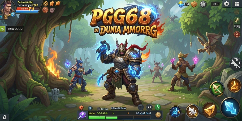 Tampilan gameplay menarik dari PGG68 di dunia MMORPG.