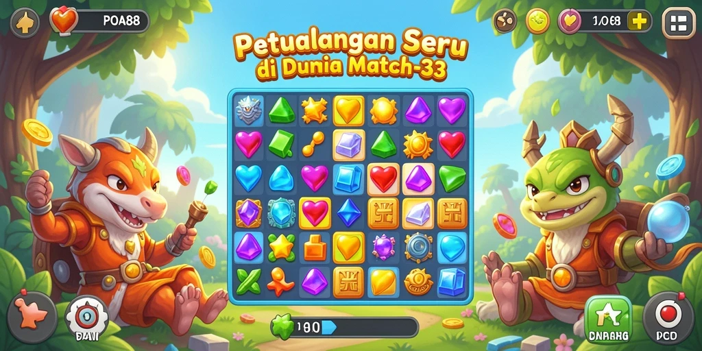 Gambaran Gameplay Seru Permainan Match-3 POA88