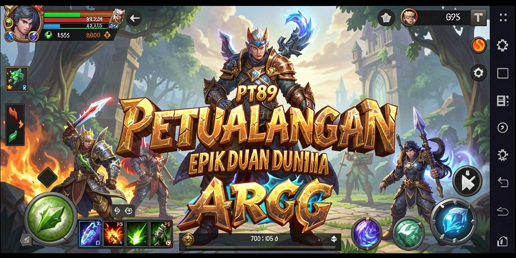 Screenshot menampilkan aksi pertarungan seru dalam game ARPG PT89.