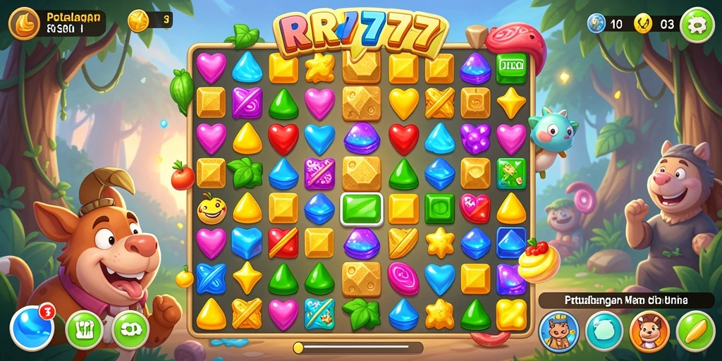 Tampilan seru dari gameplay RR777 yang menantang.