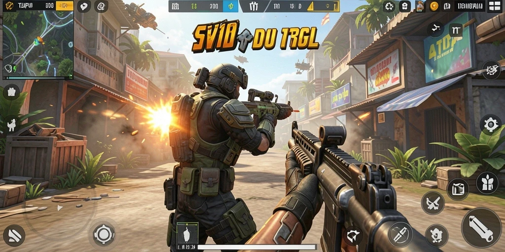 Tangkapan layar dari gameplay seru SVIP10 dalam mode tempur.