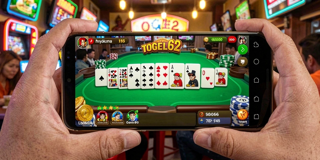 Tampilan gameplay TOGEL62 yang menegangkan saat bermain Domino.