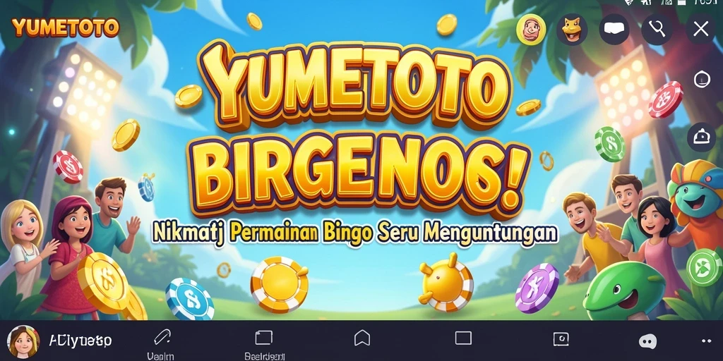 Gameplay seru Bingo di YUMETOTO dengan berbagai variasi.